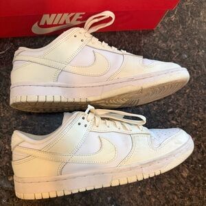Nike Sneakers. Cream on white. W 7.5. Like new!
